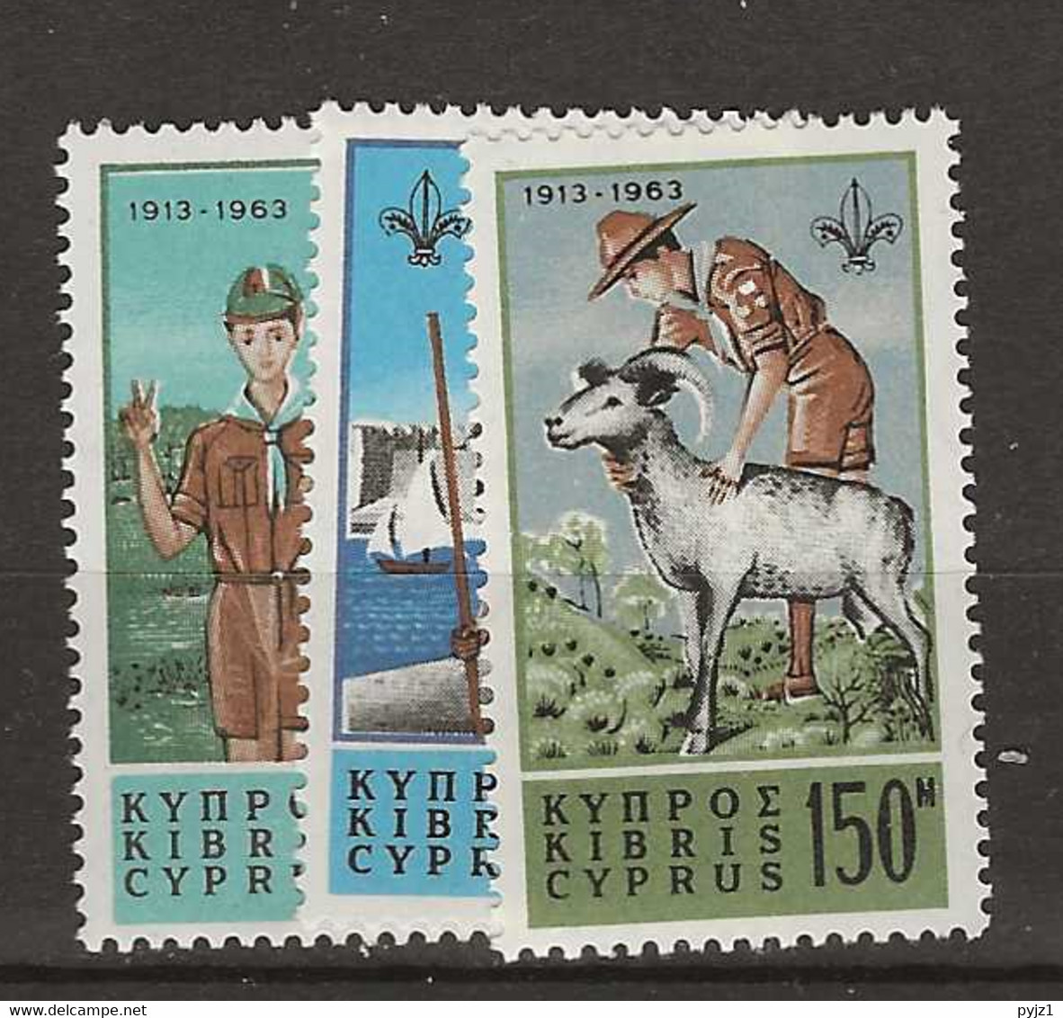 1963 MNH Cyprus, Mi 220-22 Postfris ** - Nuevos