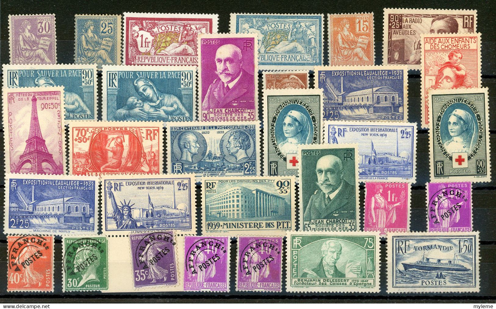 AZ141 Bel Ensemble De Timbres ** De France Avec Défauts..  A Saisir !!! - Collections (en Albums)