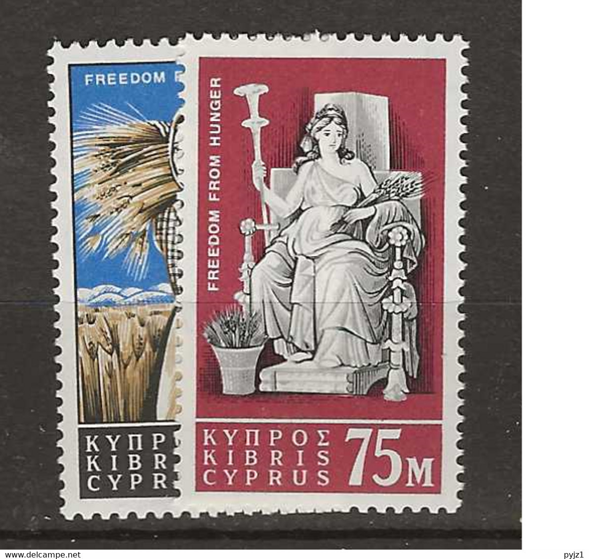 1963 MNH Cyprus, Mi 218-9 Postfris ** - Nuevos