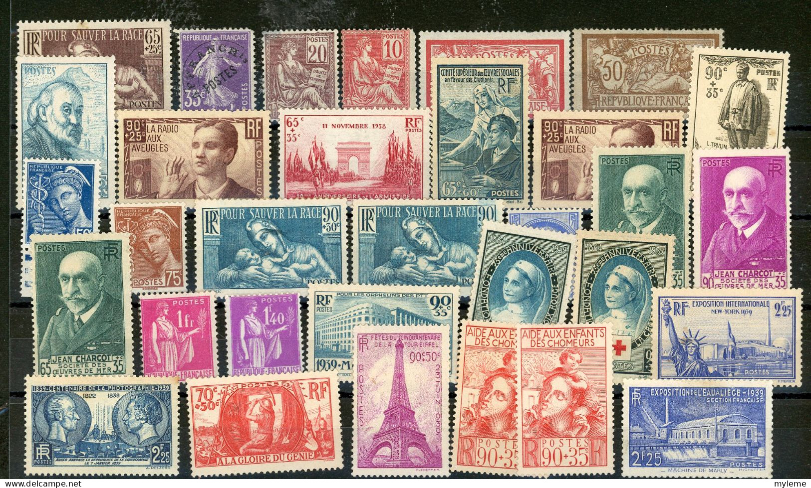 AZ142 Bel Ensemble De Timbres ** De France Avec Défauts..  A Saisir !!! - Collections (en Albums)