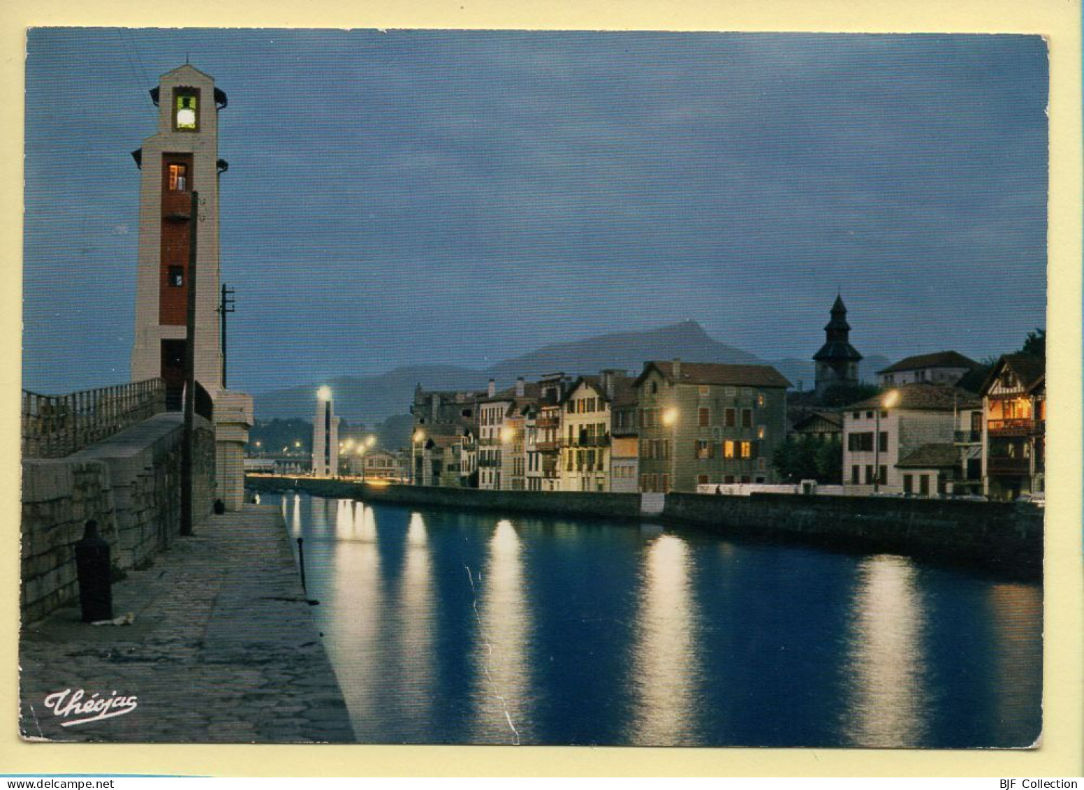 64. CIBOURE –  Saint-Jean-de-Luz / Le Quai Maurice Ravel / Effet De Nuit (voir Scan Recto/verso) - Ciboure