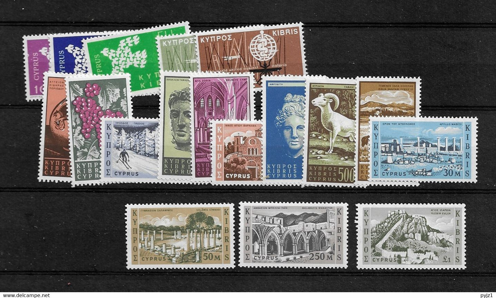 1962 MNH Cyprus, Year Collection, Postfris ** - Nuevos