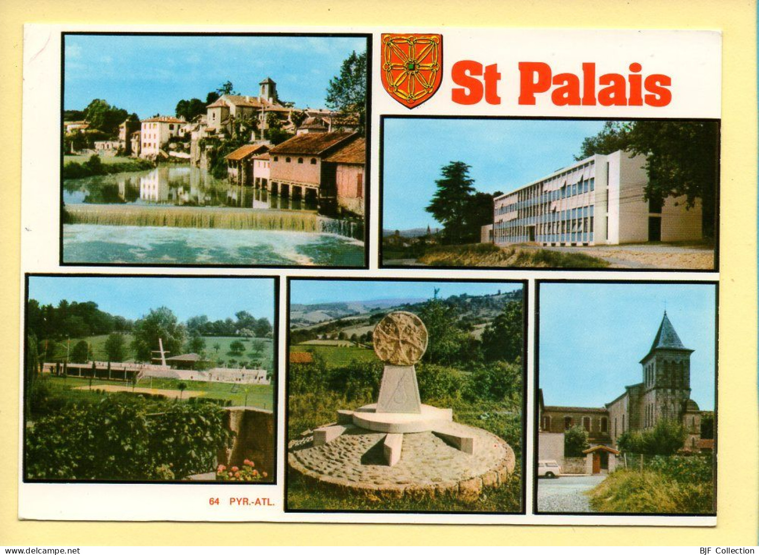 64. SAINT-PALAIS – Multivues / Blason (voir Scan Recto/verso) - Saint Palais