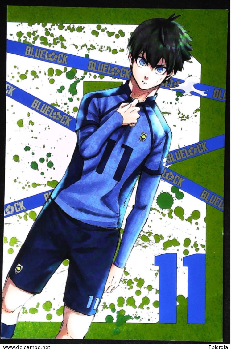 ► BLUE LOCK Manga BD Maxi Carte.  Dim. 18x12 -  Série Football Japon N°11  -Kaneshiro Nomura  Kodansha 2021 - Comics