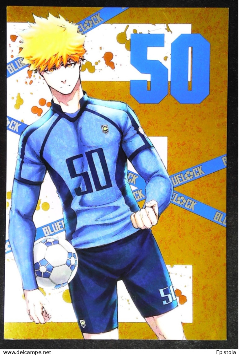 ► BLUE LOCK Manga BD Maxi Carte.  Dim. 18x12 -  Série Football Japon N°50  -Kaneshiro Nomura  Kodansha 2021 - Bandes Dessinées