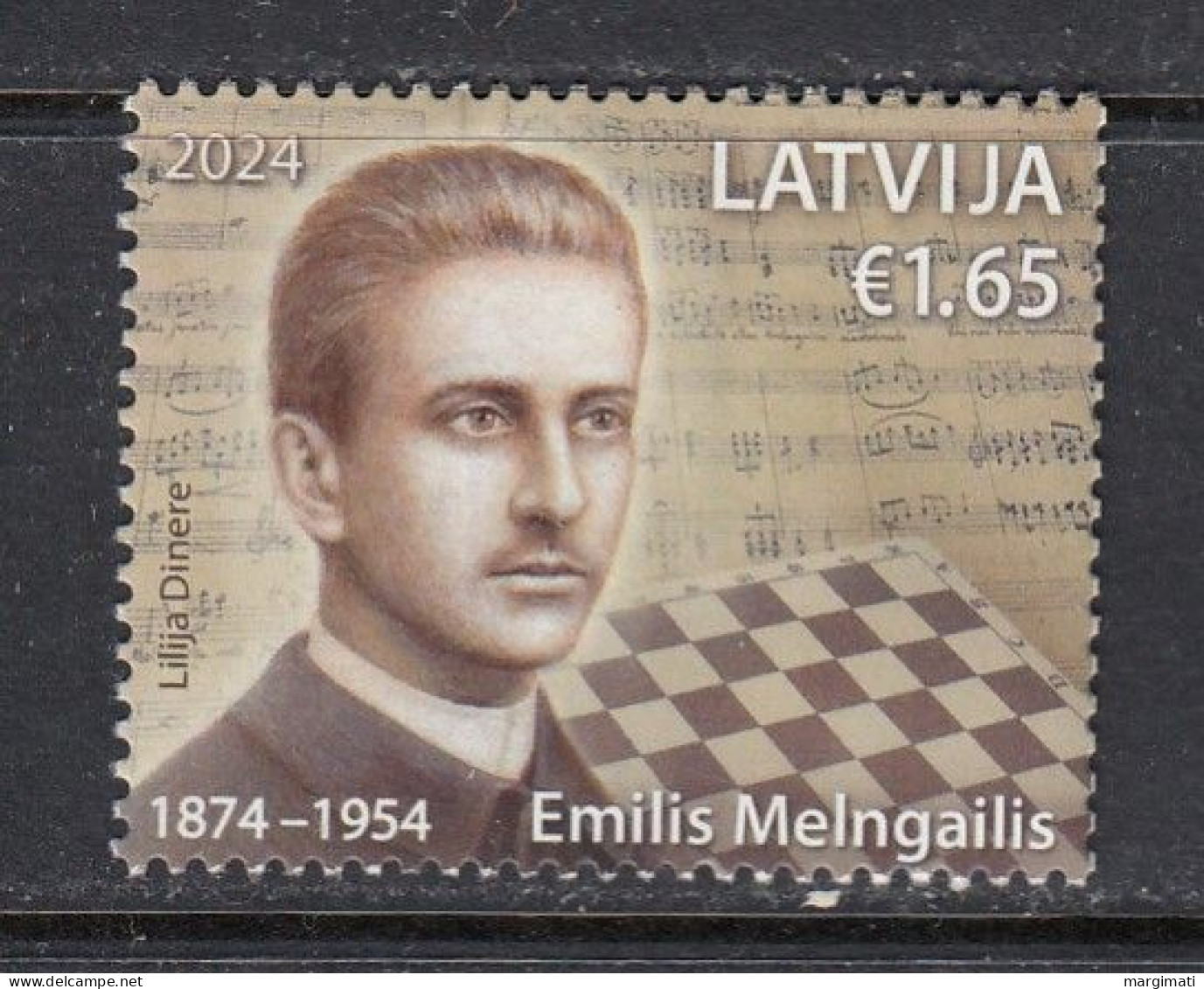 Latvia 2024. Emilis Melngailis. 1 W. MNH - Lettonie