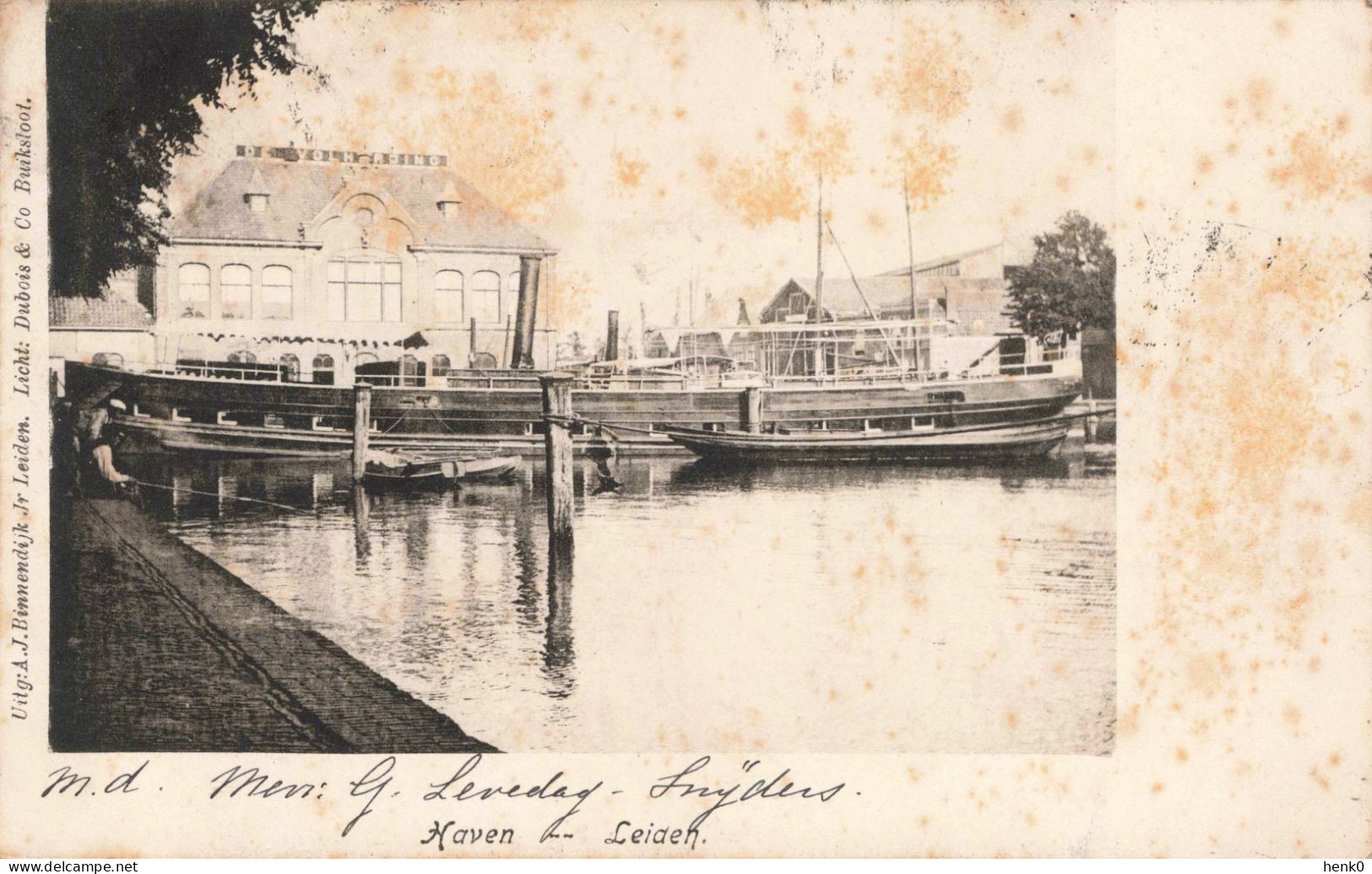 Leiden Haven Met Stoomboot M7032 - Leiden