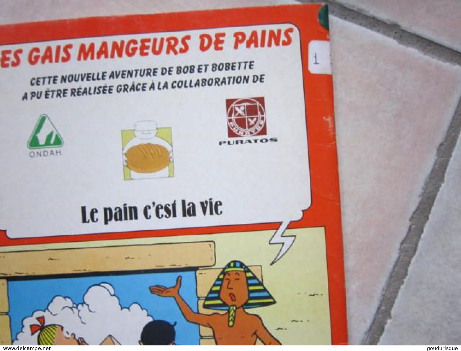 BOB ET BOBETTE LES GAIS MANGEURS DE PAINS PUBLICITAIRE POUR PURATOS LE PAIN C'EST LA VIE  VANDERSTEEN - Suske En Wiske