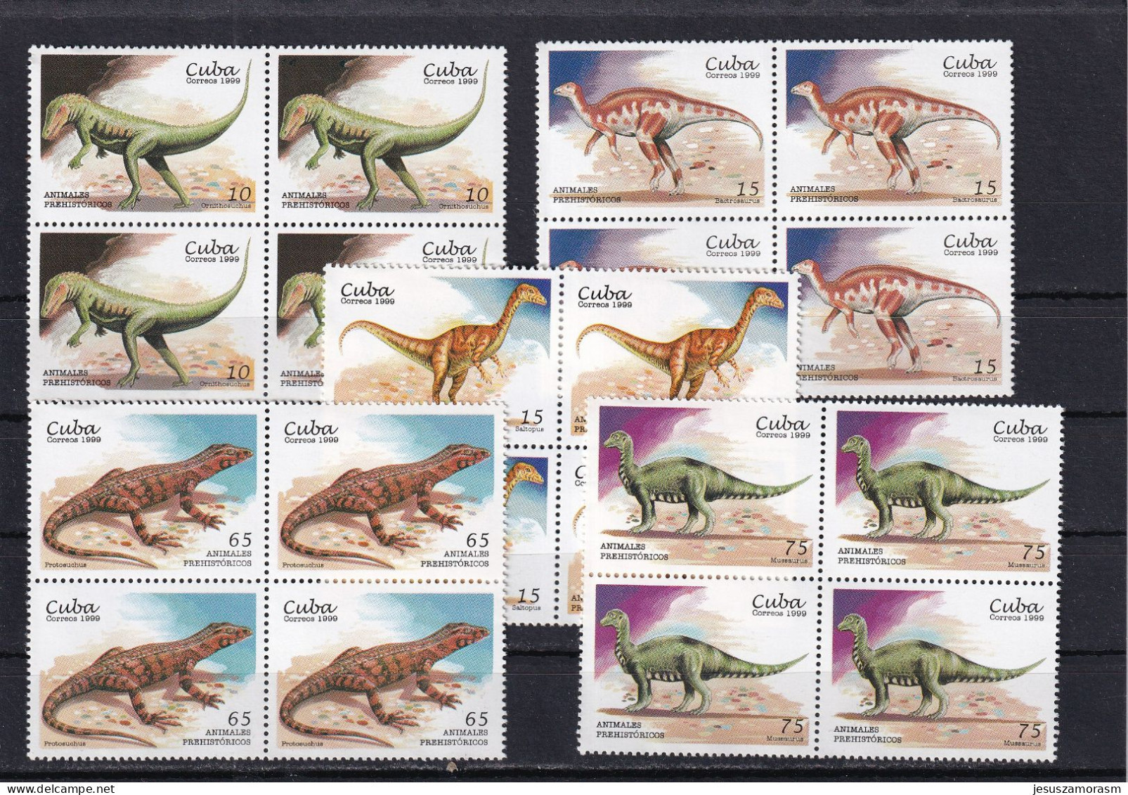 Cuba Nº 3780 Al 3784 En Bloque De Cuatro - Unused Stamps
