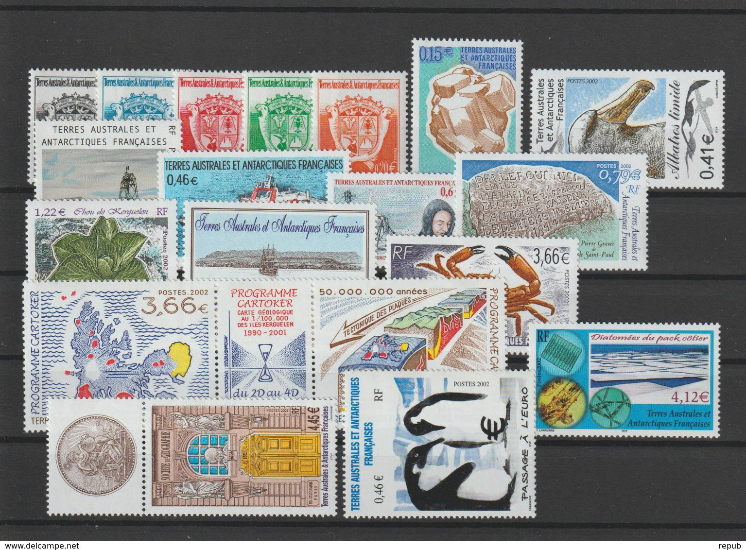 TAAF Année Complète 2002 322 à 348 ** MNH - Volledig Jaar