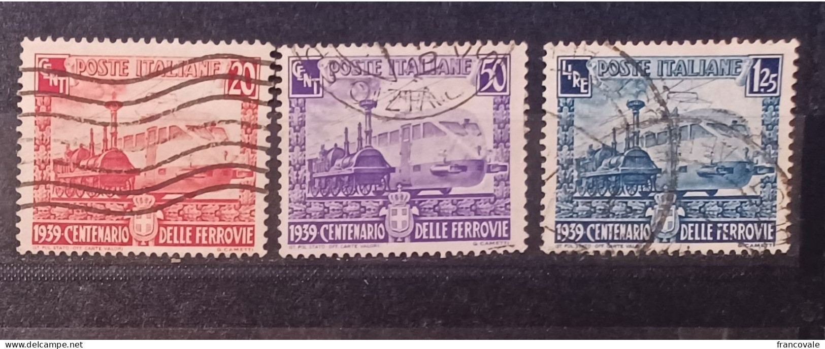 Regno 1939 Ferrovie Serie Completa Usata - Usados