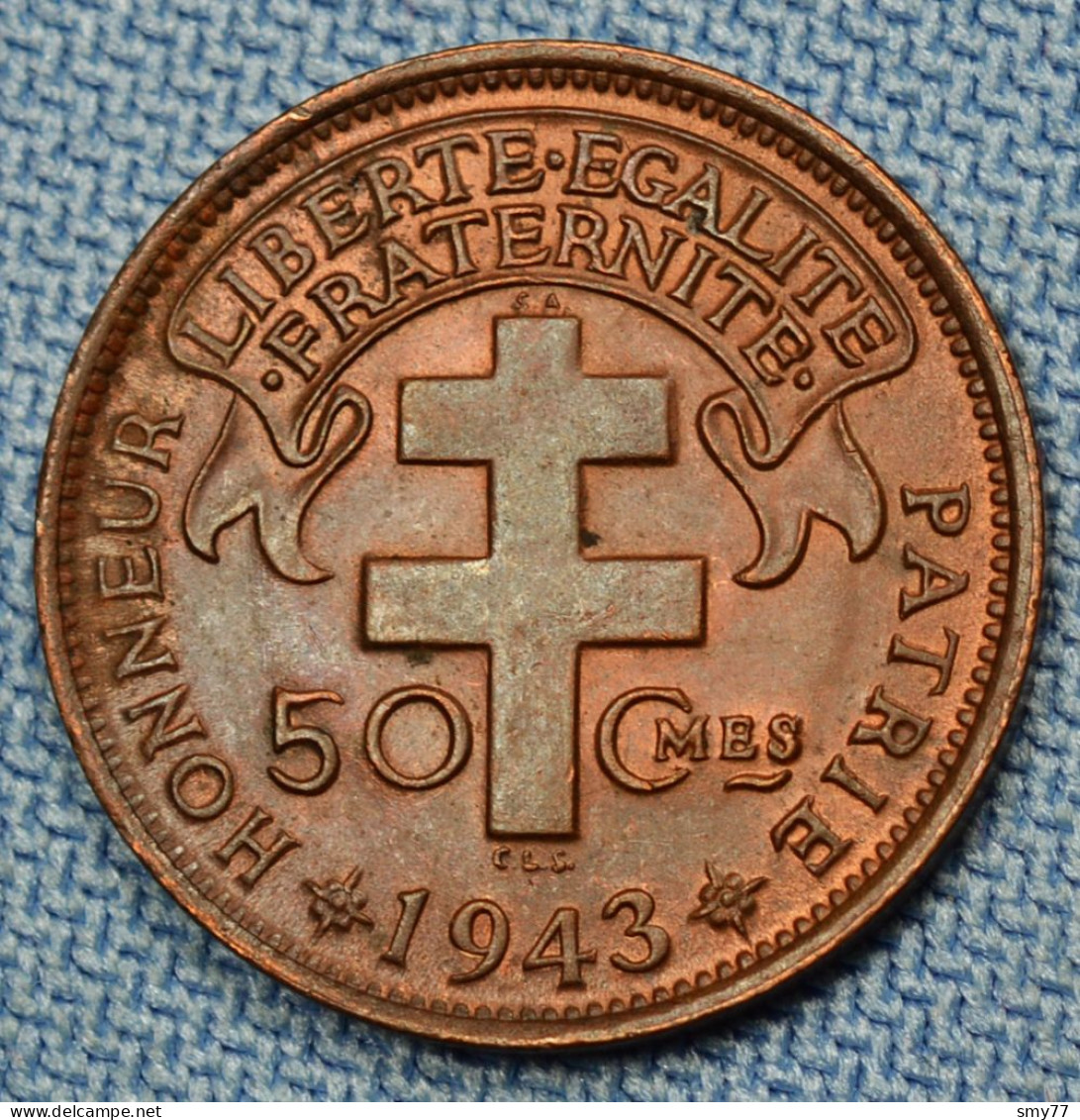 Afrique équatoriale Française • 50 Centimes 1943 • SPL • Colonies France - Afrique Centrale • [24-413] - África Ecuatorial Francesa