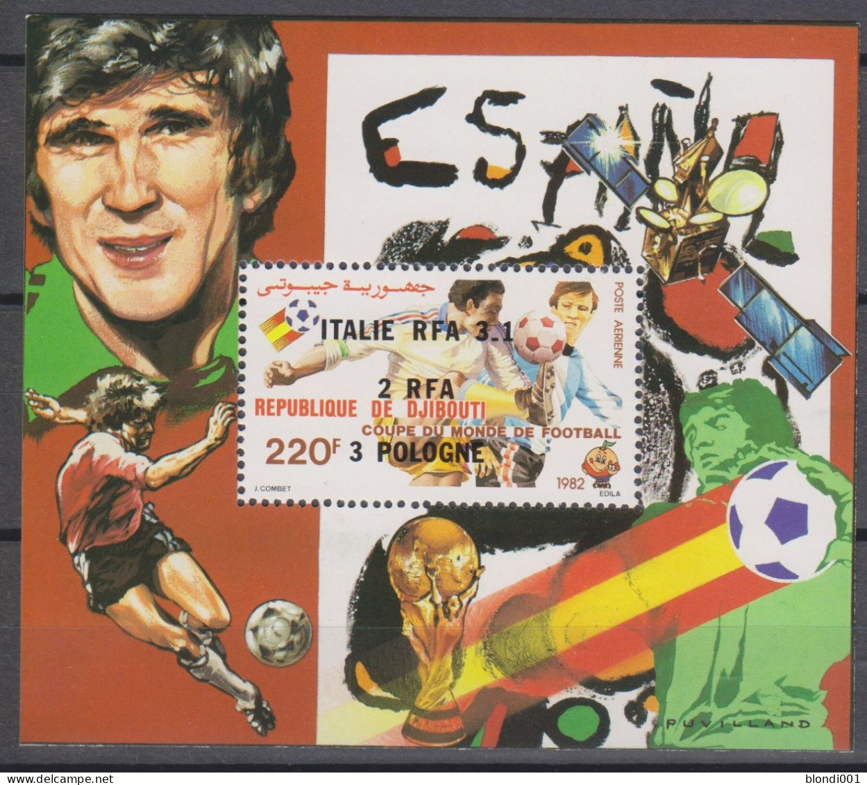 Soccer World Cup 1982 - DJIBOUTI - S/S Perf. Ovp MNH - 1982 – Espagne