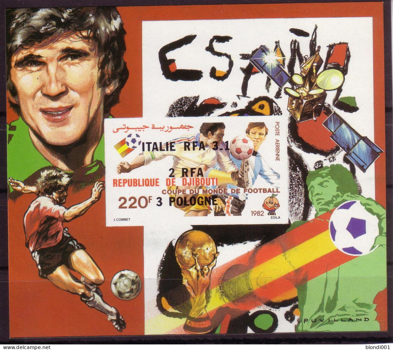 Soccer World Cup 1982 - DJIBOUTI - S/S Imperf. Ovp MNH - 1982 – Espagne