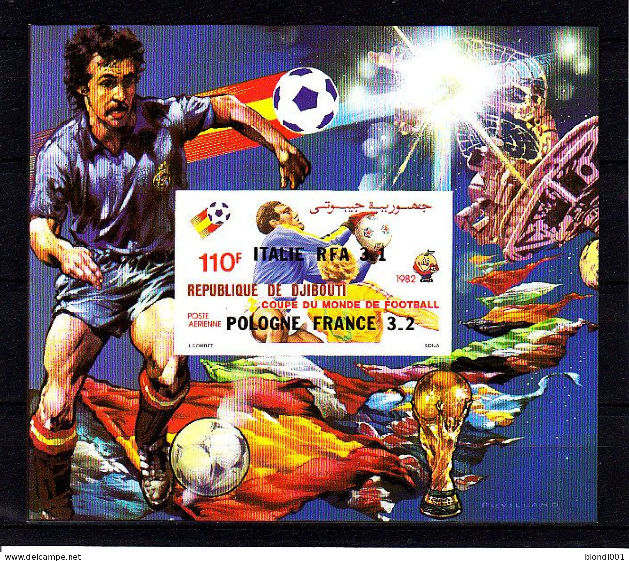 Soccer World Cup 1982 - DJIBOUTI - S/S Imperf. Ovp MNH - 1982 – Spain