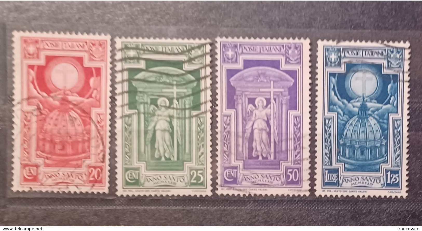 Regno 1933 (Sas.345-348) Anno Santo Serie 4 Valori Usati - Oblitérés