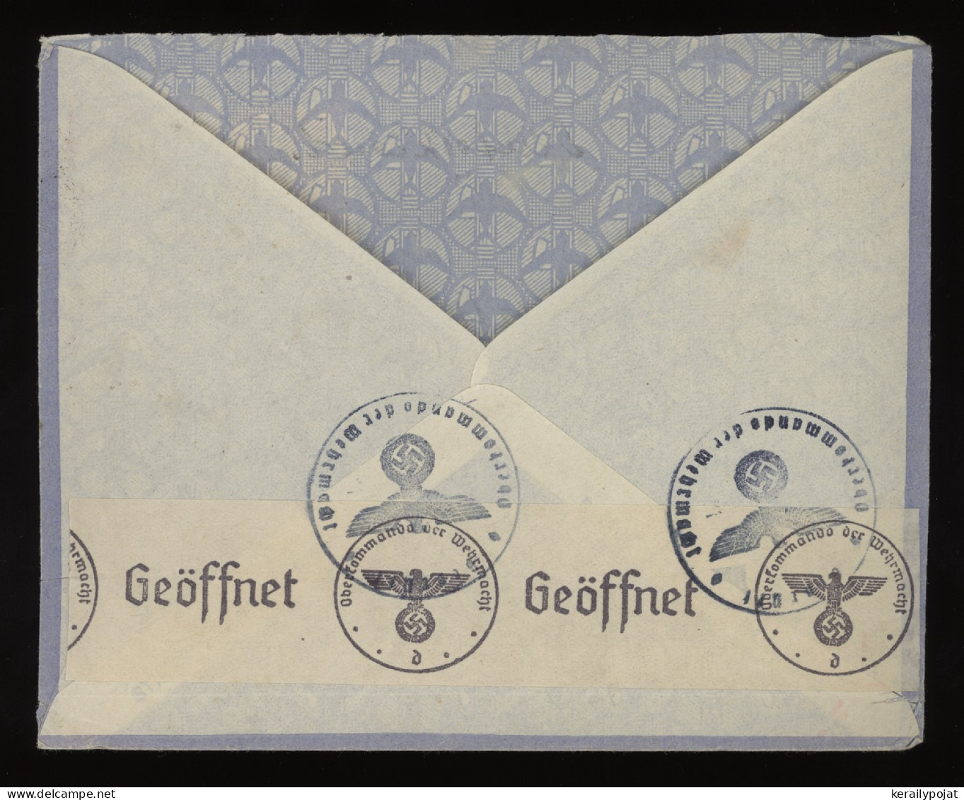 Italy 1941 Censored Air Mail Cover To Germany__(11244) - Luftpost