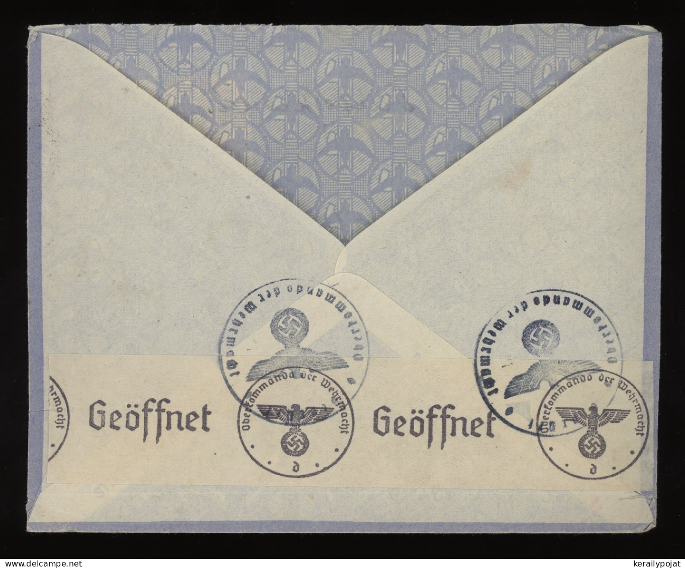 Italy 1941 Censored Air Mail Cover To Germany__(11244) - Poste Aérienne