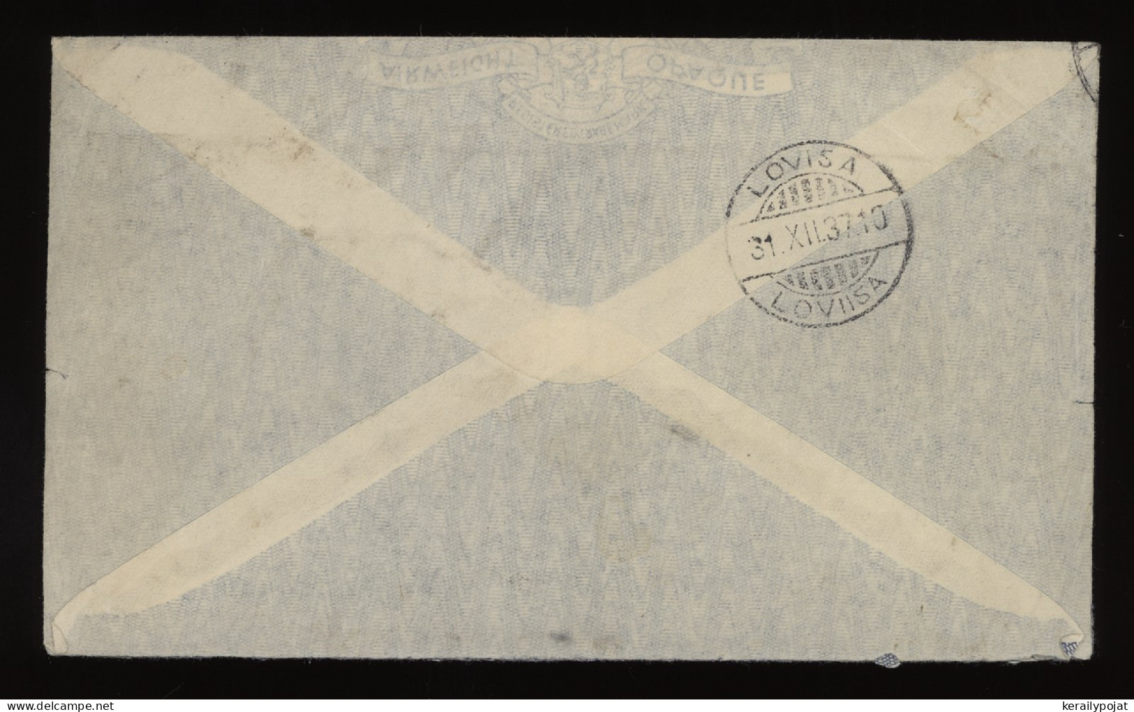 India 1937 Chhindwara Air Mail Cover To Finland__(12242) - Corréo Aéreo