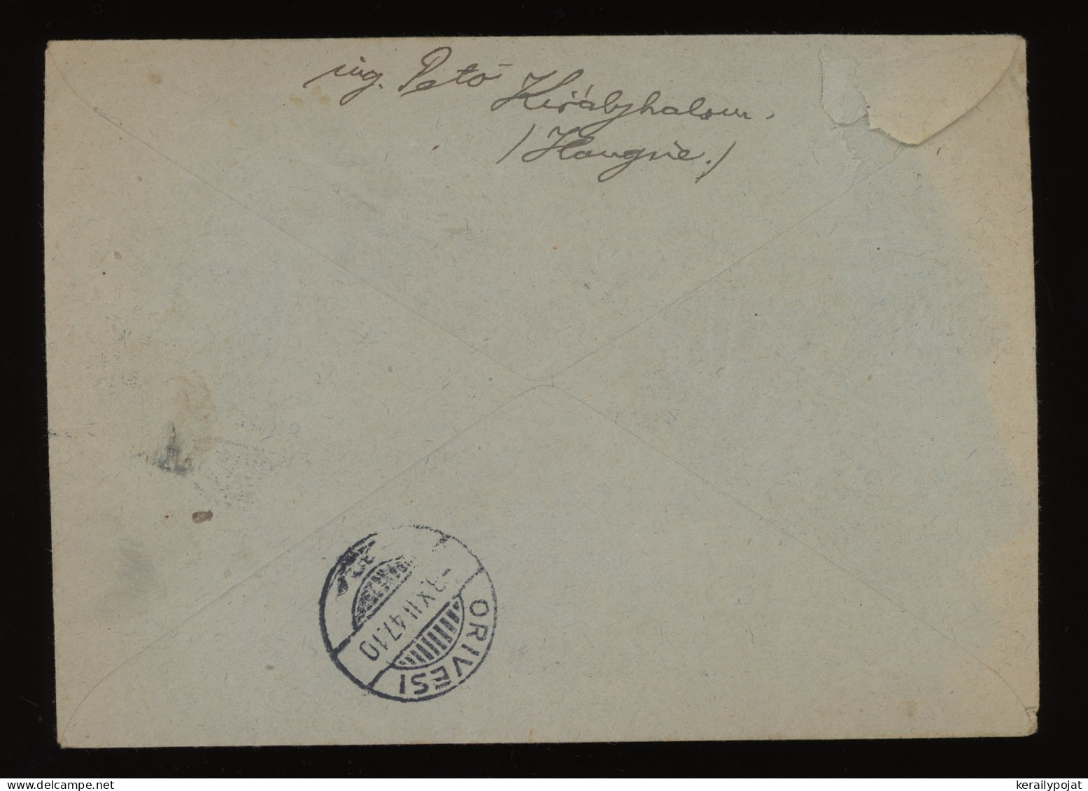Hungary 1947 Kiralyhalom Censored Air Mail Cover To Finland__(10242) - Cartas & Documentos
