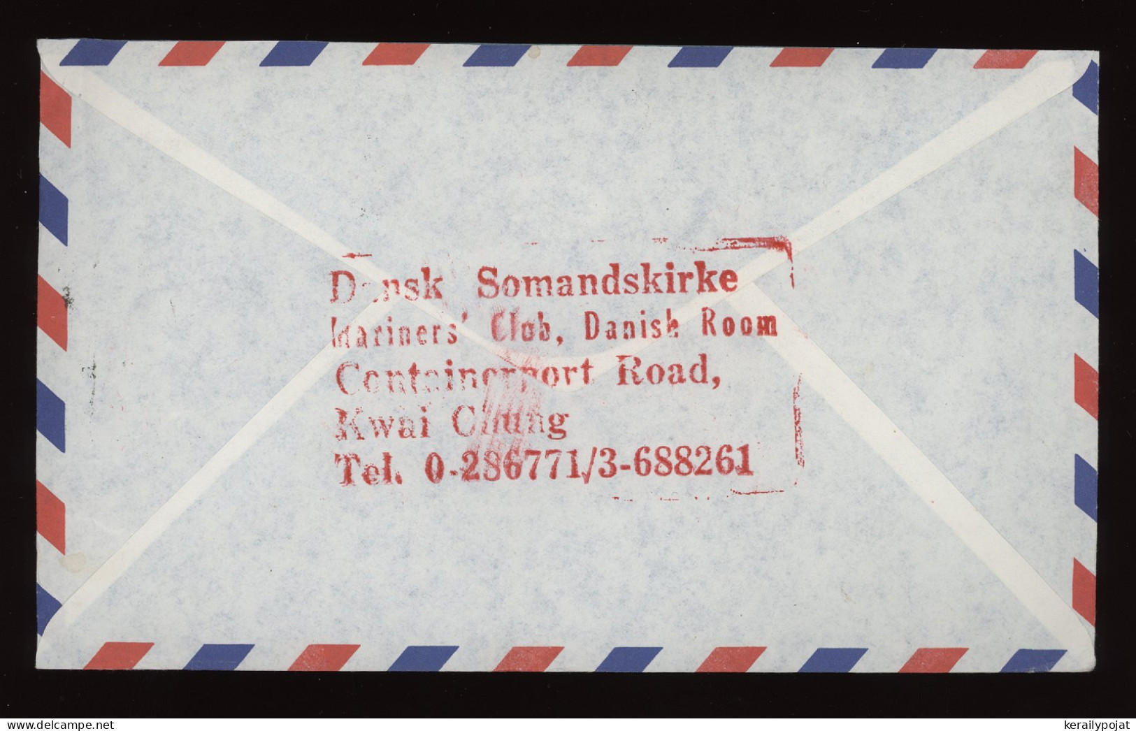 Hong Kong 1990's Air Mail Cover To Denmark__(12361) - Storia Postale