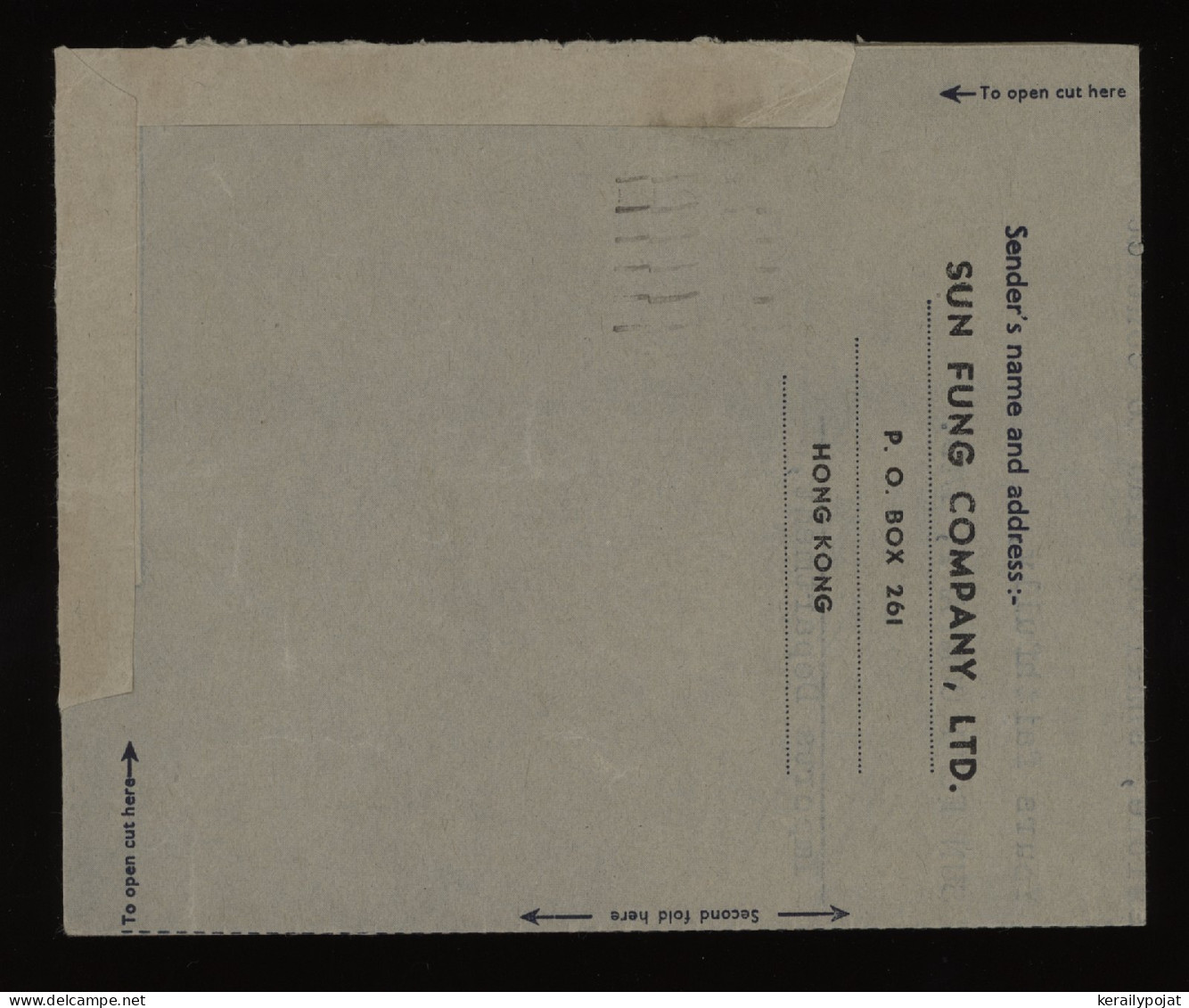 Hong Kong 1951 Air Letter To Denmark__(12314) - Briefe U. Dokumente