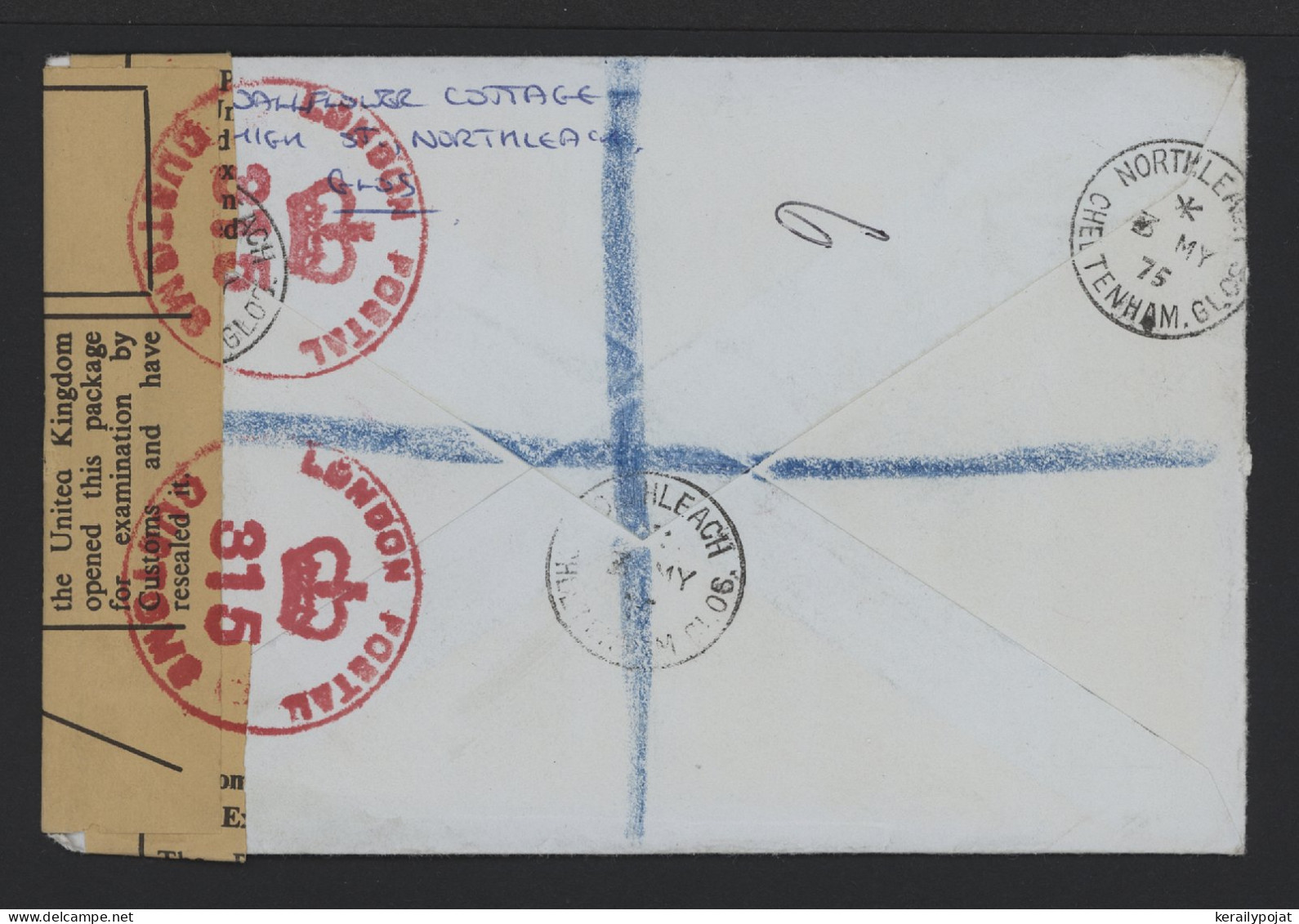 Great Britain 1975 Northleach Registered Custom Cover To Sweden__(9665) - Cartas & Documentos