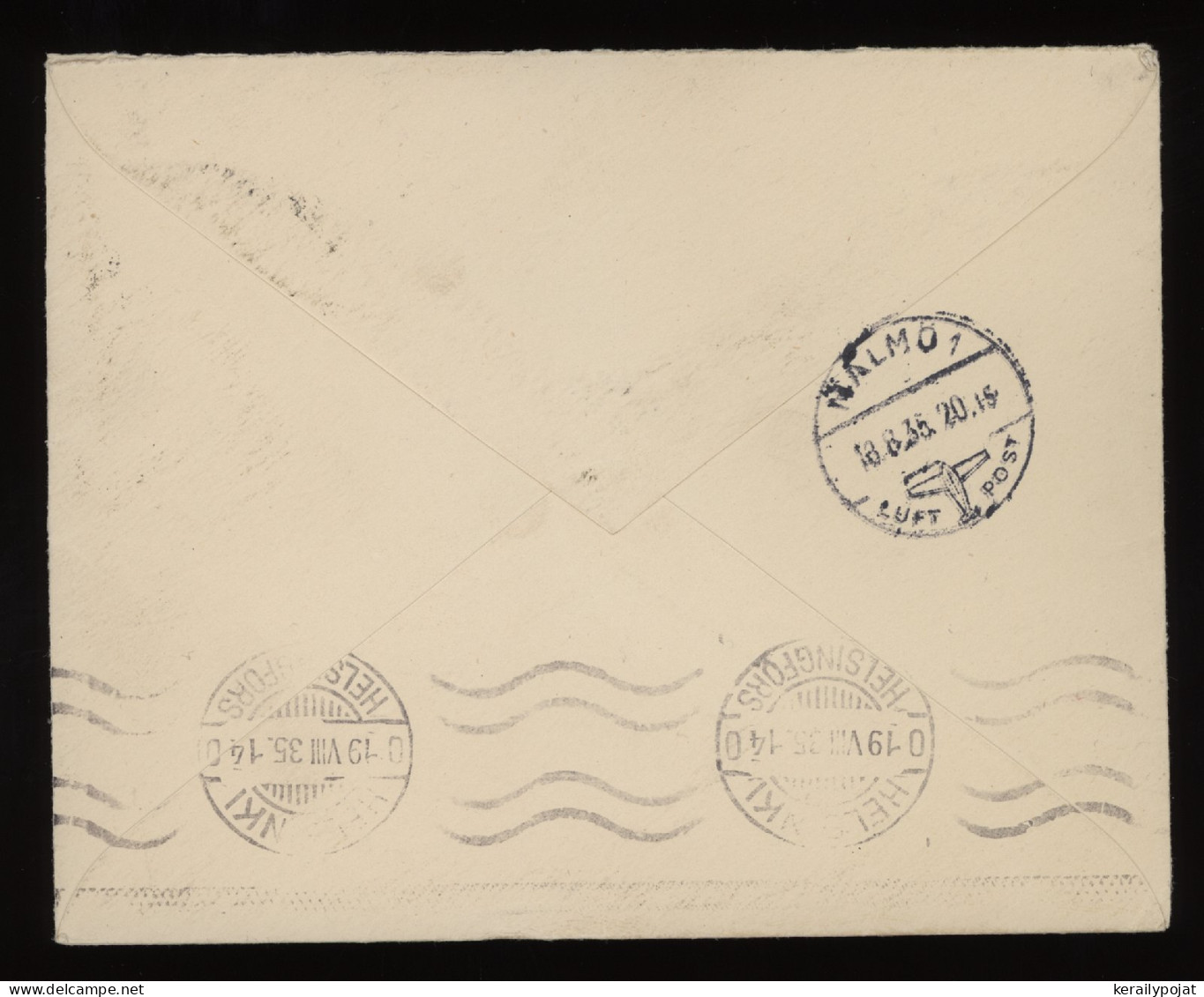 Great Britain 1935 Air Mail Cover To Finland__(12258) - Lettres & Documents