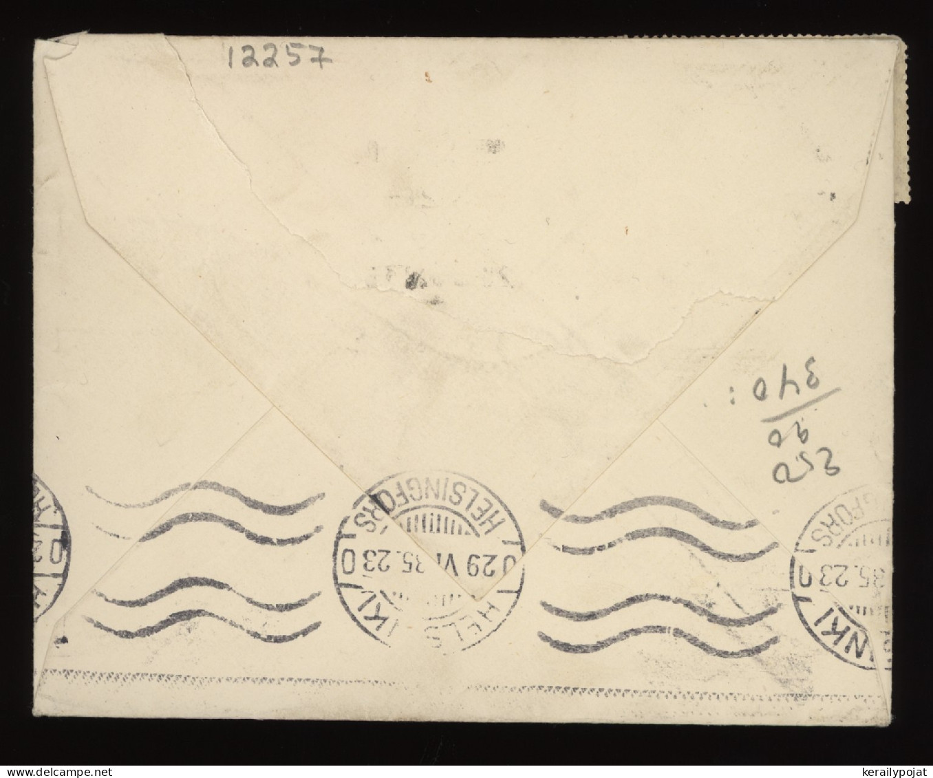 Great Britain 1935 Air Mail Cover To Finland__(12257) - Storia Postale