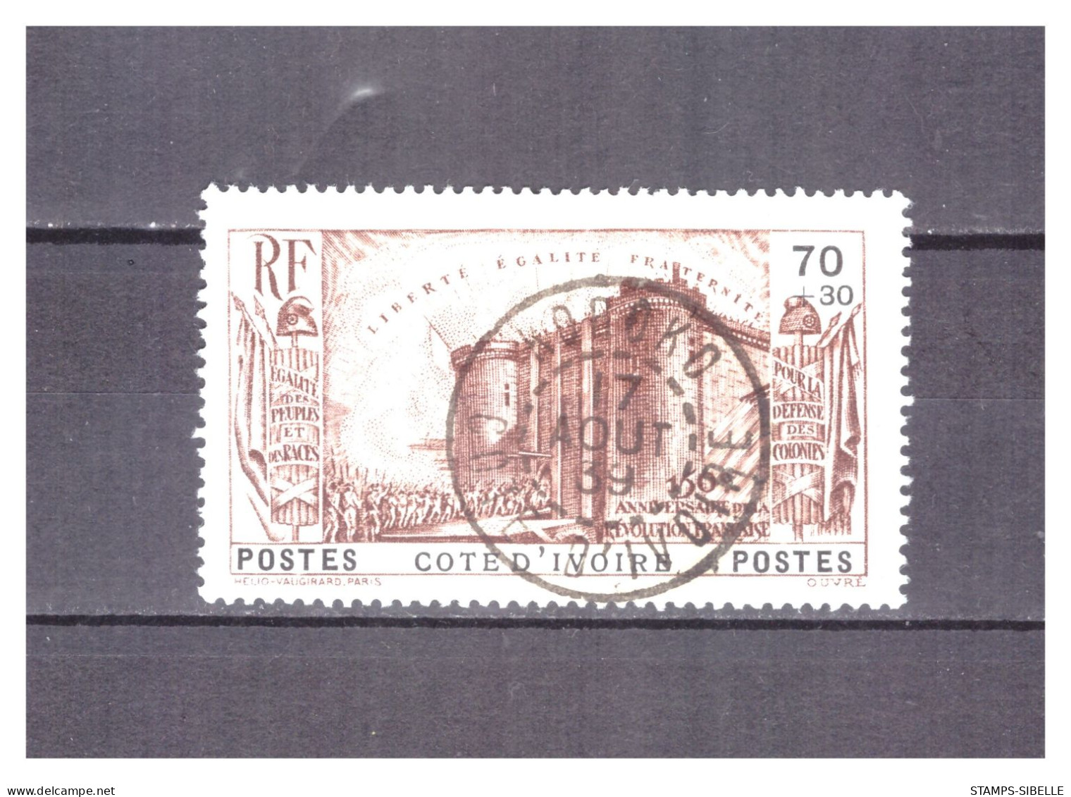 COTE D'IVOIRE   N °  147   .  70 C    +  30 C     REVOLUTION     OBLITERE    KOROKO       .  SUPERBE  . - Used Stamps