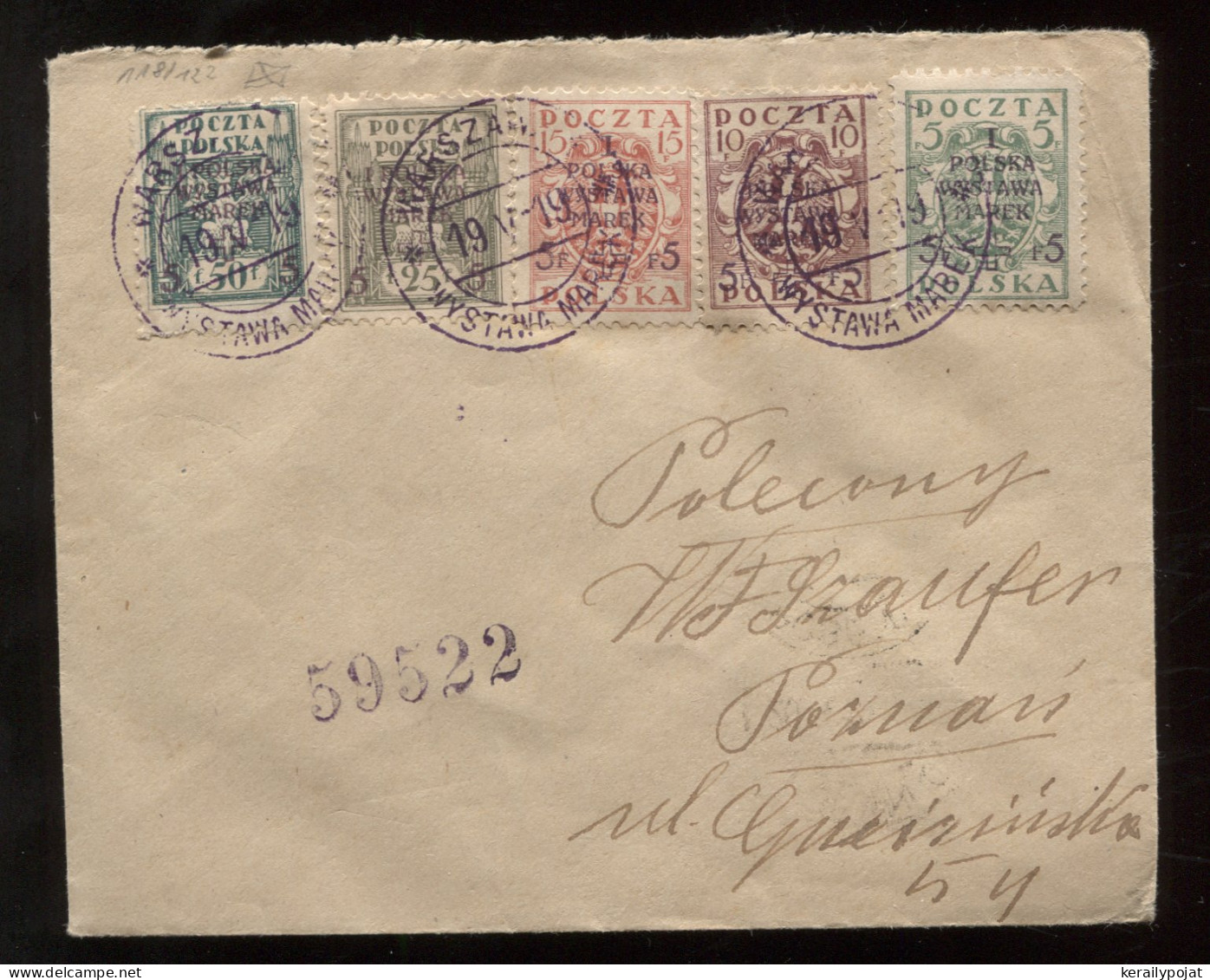 Poland 1919 Overprints Stamp Cover__(8440) - Lettres & Documents