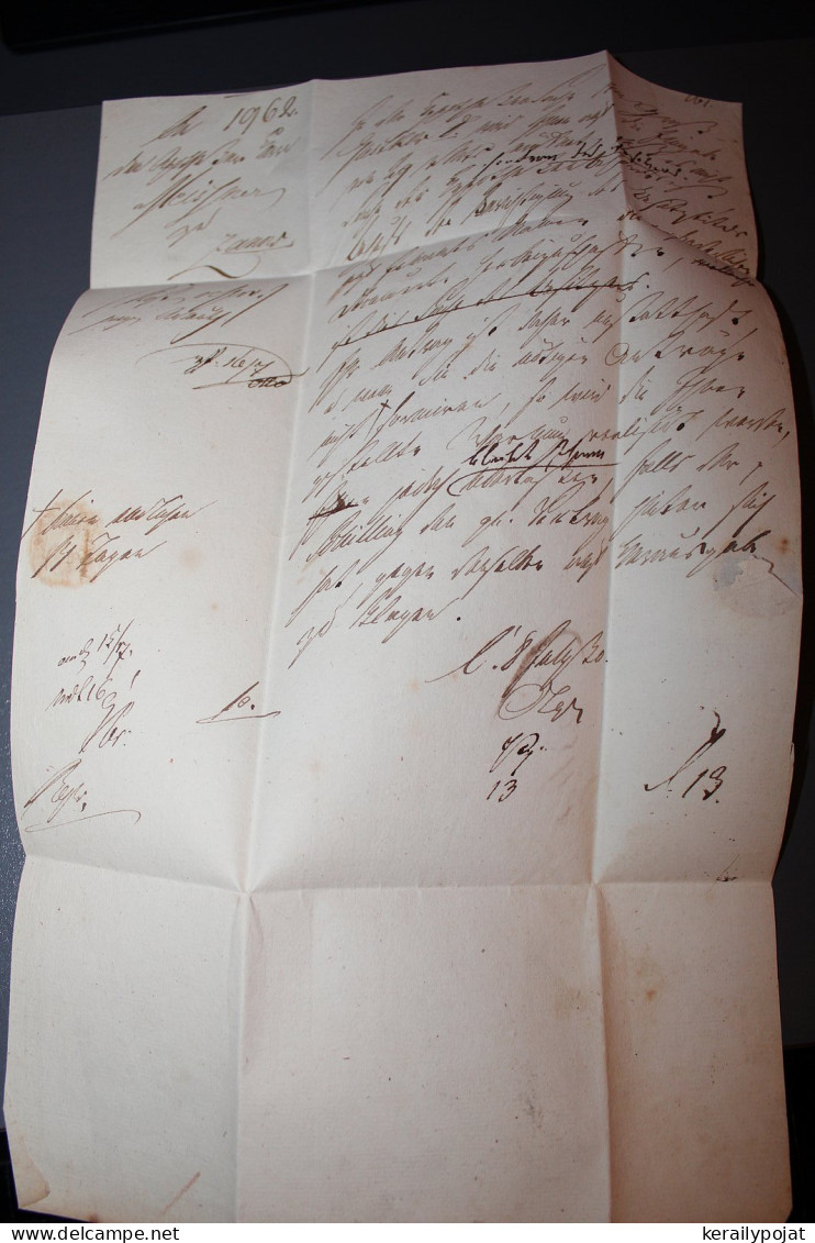 Poland 1800's Zanow Prephilately Letter__(8449) - ...-1860 Préphilatélie