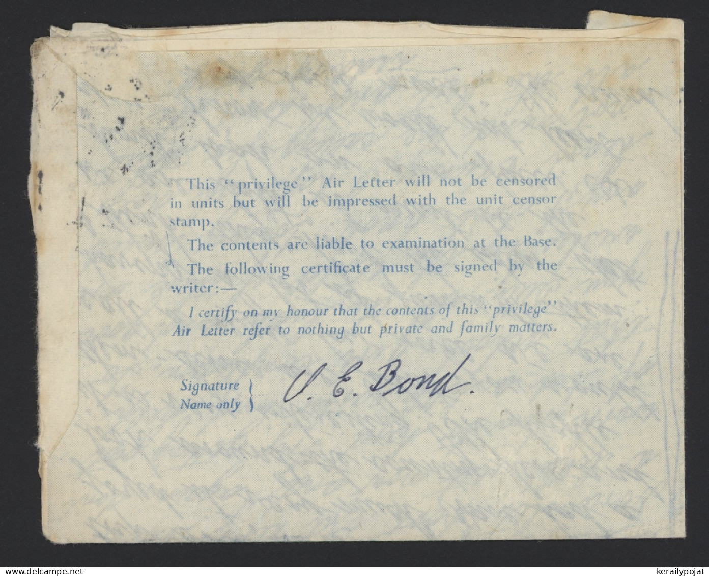 New Zealand 1940's Air Letter__(12311) - Airmail