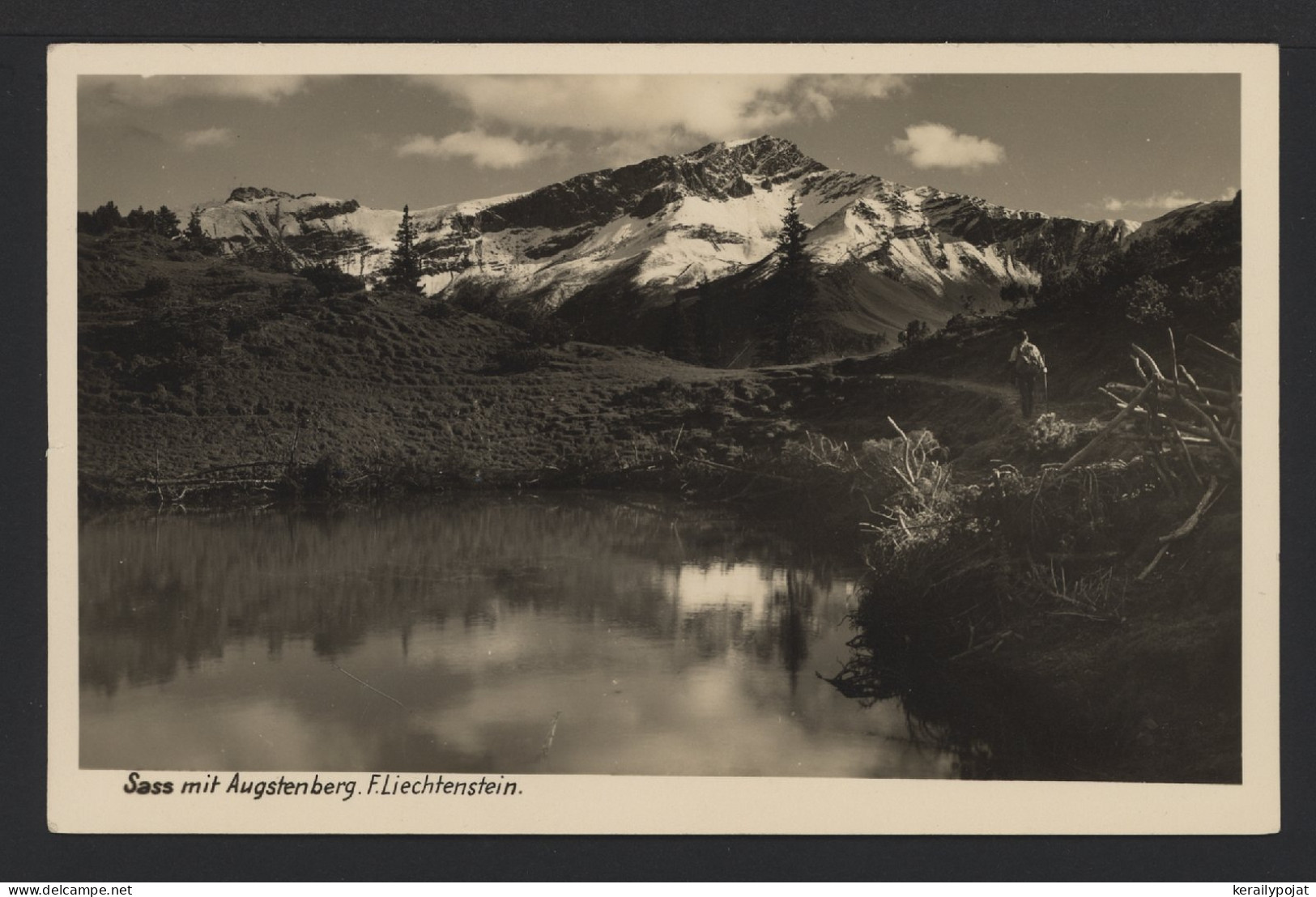 Liechtenstein 1938 Triesenberg Postcard To Switzerland__(9917) - Lettres & Documents