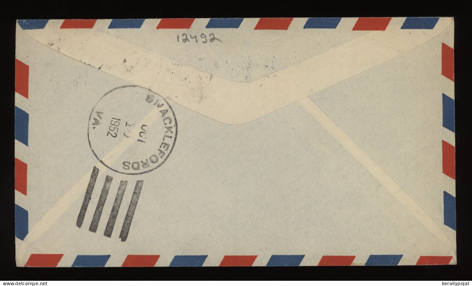 Jamaica 1952 Kingston Air Mail Cover To USA__(12492) - Jamaica (...-1961)