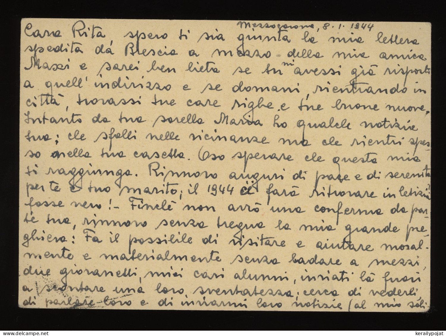 Italy 1944 Mezzocorona Censored Stationery Card To Munchen__(11360) - Entero Postal
