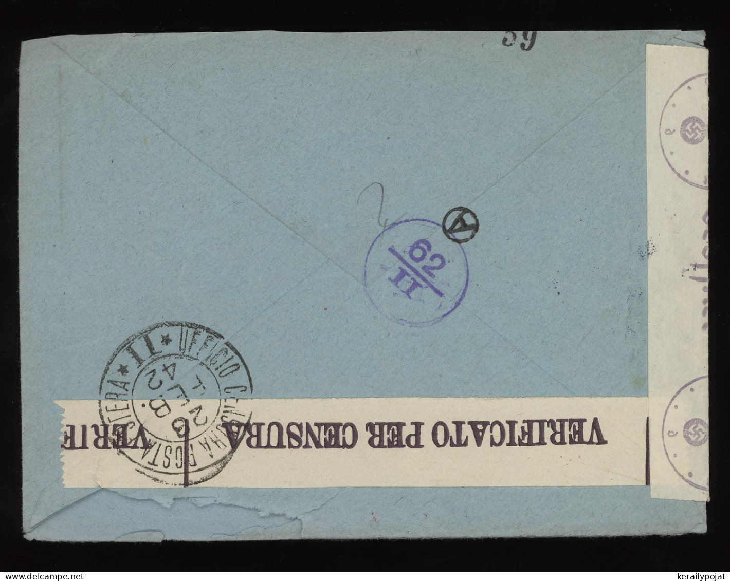 Italy 1942 Censored Business Cover To Wien__(11781) - Storia Postale