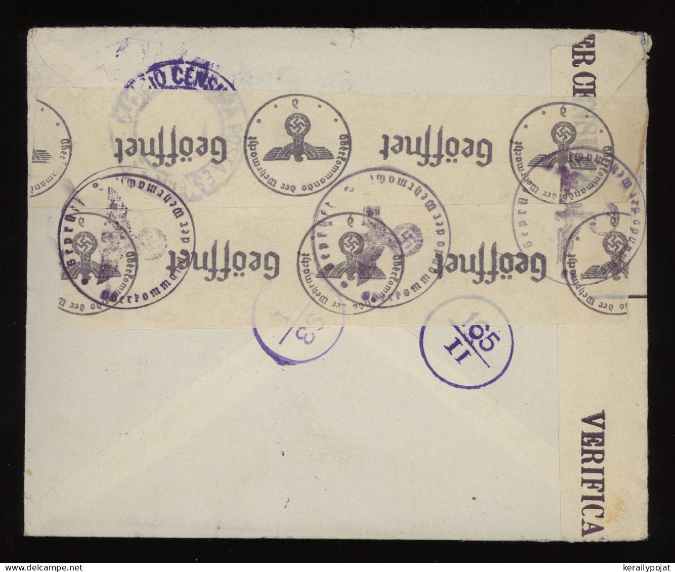 Italy 1941 Trieste Censored Business Cover To Germany__(11900) - Storia Postale