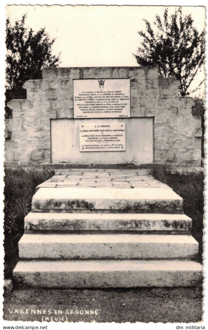 55 - BELLE CARTE PHOTO : VARENNES-EN-ARGONNE - MAISON DE L'ÉPICIER SAUCE OU LA FAMILLE ROYALE PASSA LA NUIT LOUIS XVI - Geschichte