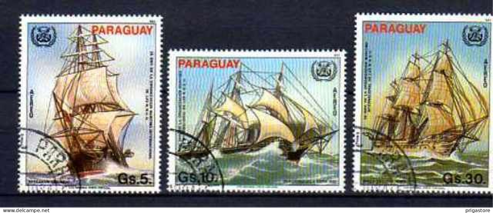 Paraguay 1983 Bateaux Voiliers (52) Yvert N° PA 939 à 941 Oblitérés Used - Paraguay