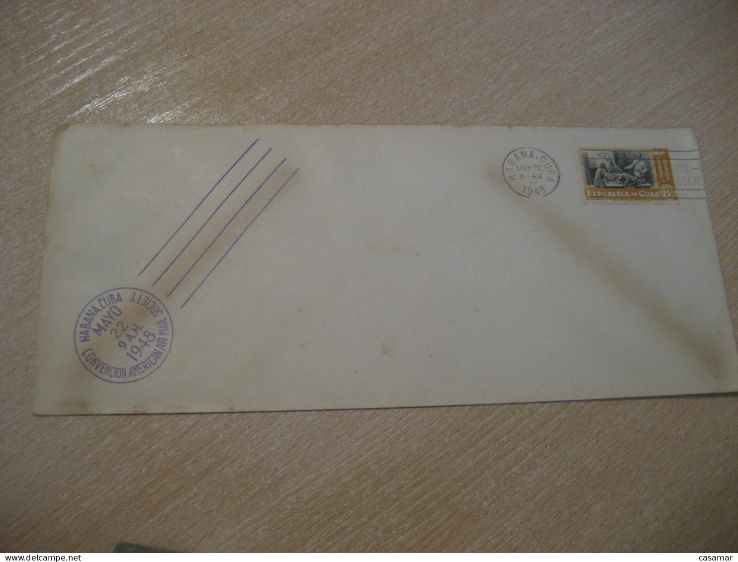 HABANA 1948 Convencion American Air Mail Society Cancel Cover America - Altri (Aria)