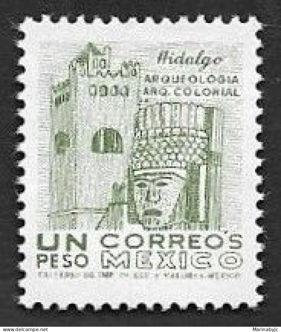 SE)1975-76 MEXICO, COLONIAL ARCHAEOLOGY, HIDALGO AND CONVENT 1P SCT1095, MNH - Mexico