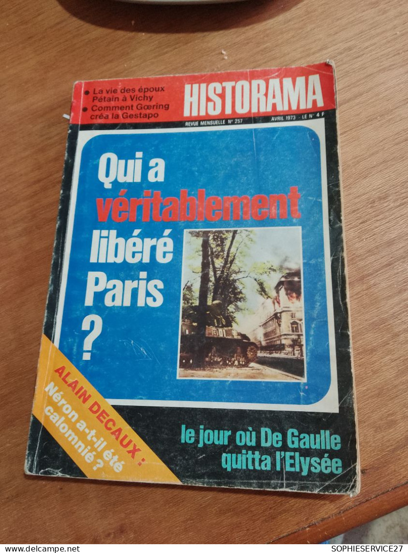 153 // HISTORAMA / QUI A VERITABLEMENT LIBERE PARIS ?  / 1973 / - Geschiedenis