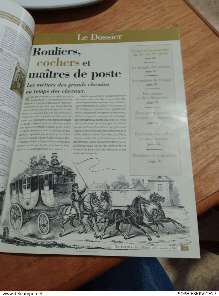 153 // NOS ANCETRES VIE & METIERS  / ROULIERS COCHERS ET MAITRES DE POSTE / 2007 - Storia