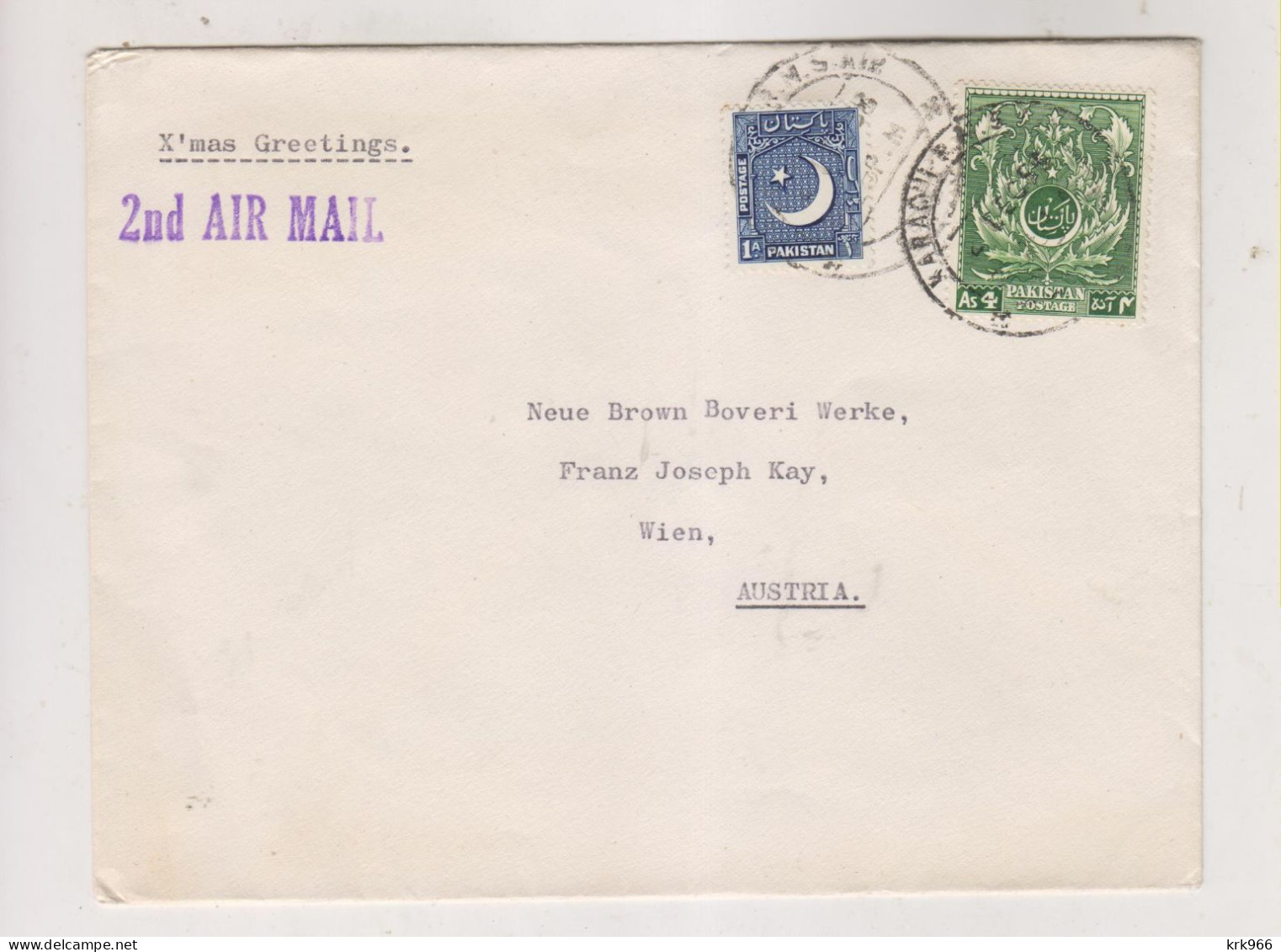 PAKISTAN KARACHI Airmail Cover To Germany - Pakistan