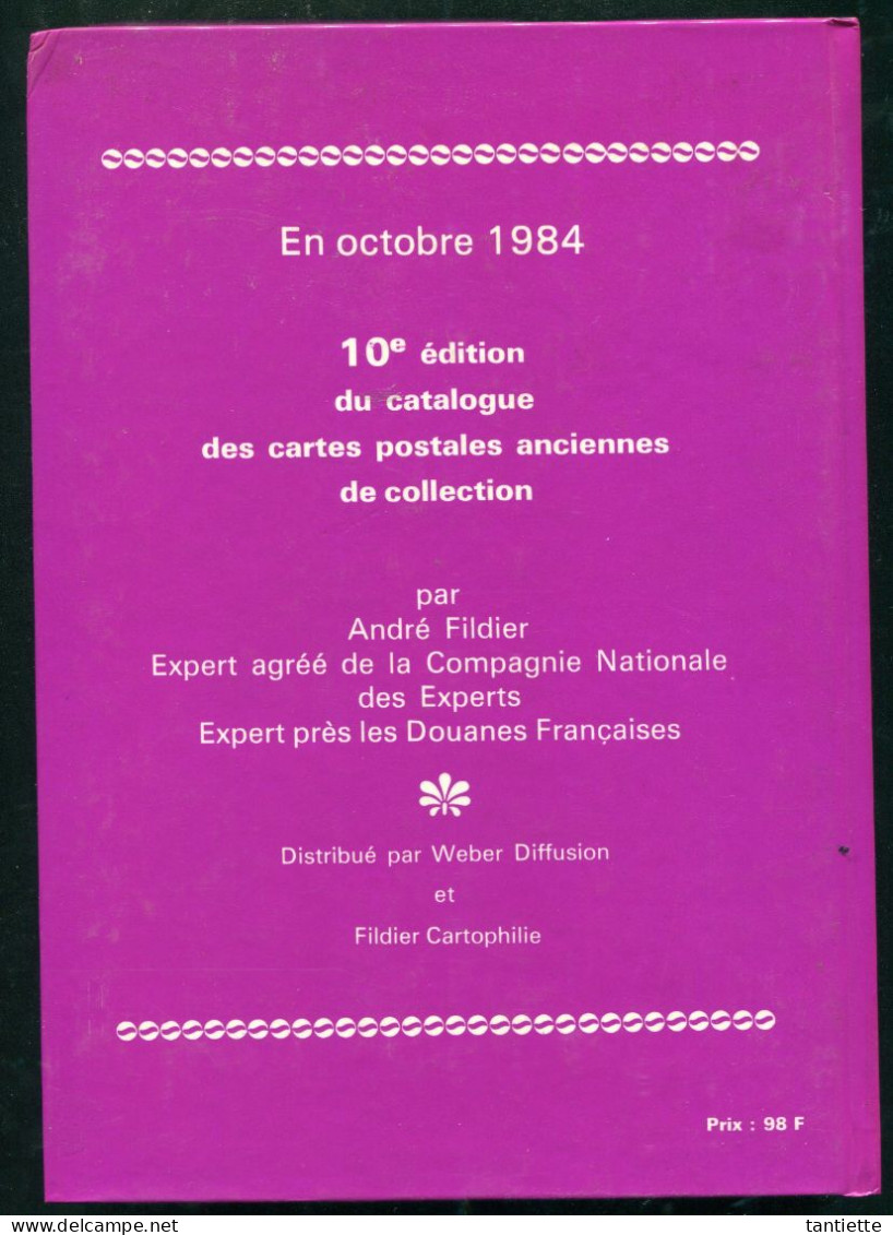 Argus Fildier 1984 : Catalogue De Cote Des Cartes Postales Anciennes De Collection. - Libros & Catálogos