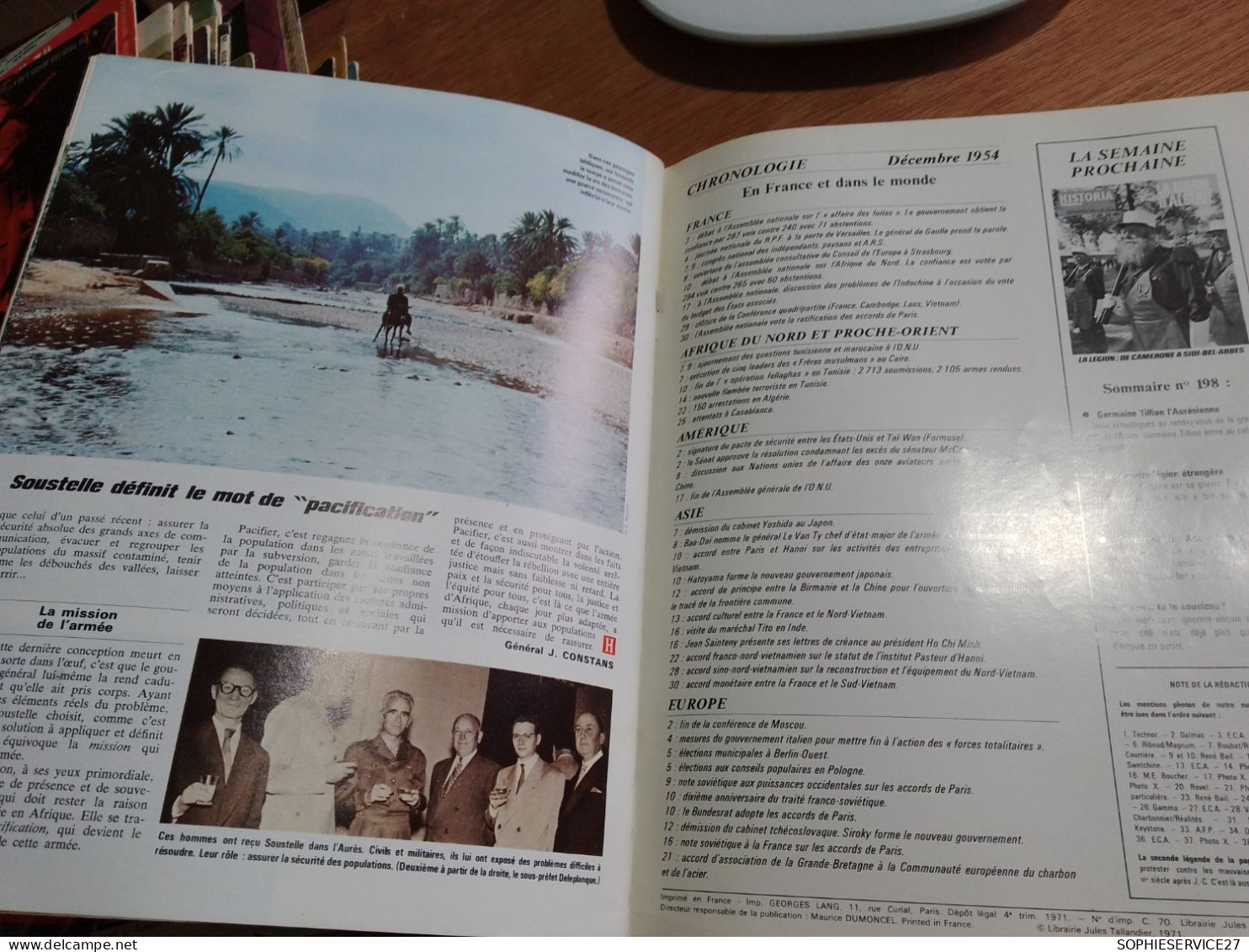 153 // HISTORIA MAGAZINE / 1971 / LA GUERRE D'ALGERIE - Storia