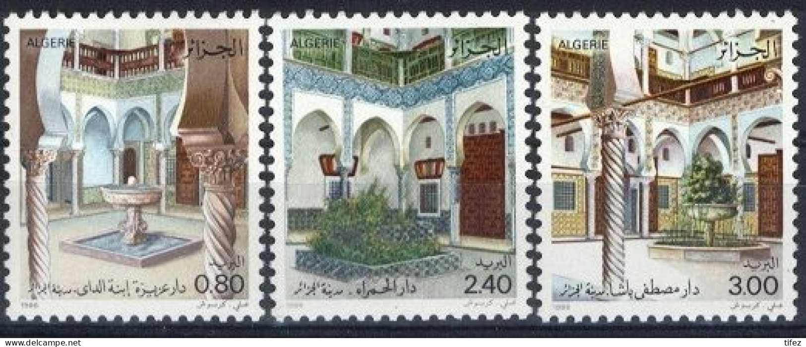 Année 1986-N°871/873 Neufs**MNH : Cours Intérieures De Maisons Algéroises - Algérie (1962-...)