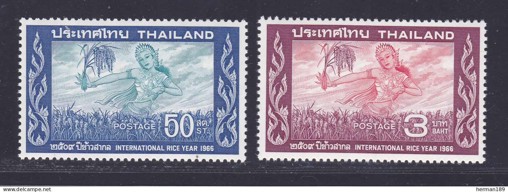 THAILANDE N°  447 & 448 ** MNH Neufs Sans Charnière, TB (D7370) Année Du Riz, Lutte Contre La Faim - 1966 - Thaïlande