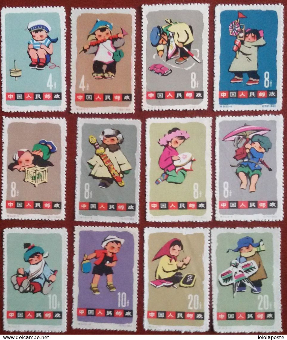 CHINE - CHINA  - 1963 - Série N° 1469/1480 Neuve ** (MNH) - Jeux D'enfants  - 2 Photos - Neufs